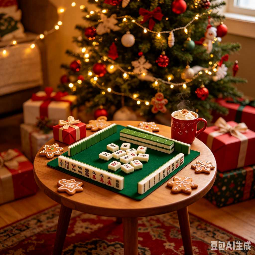 holiday present mahjong tiles