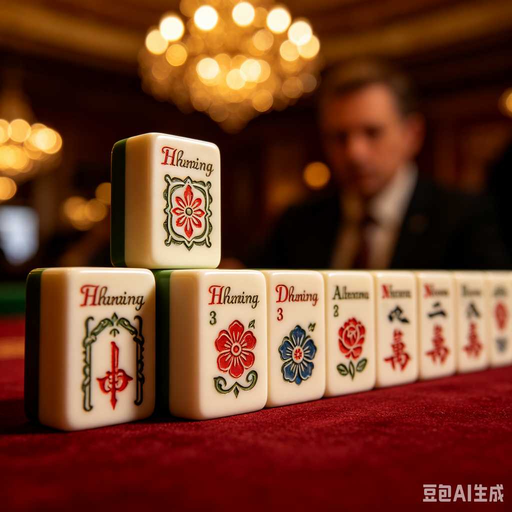 traditional oriental mahjong tiles